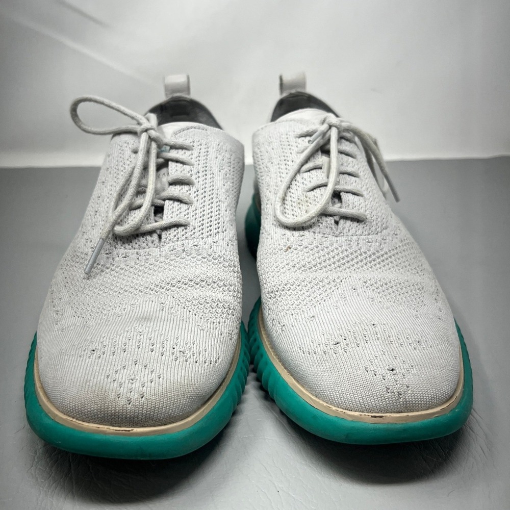 Cole Haan 2 Zerogrand Stitchlite Mens Oxford Shoes 13M Gray Teal Breathable Fit